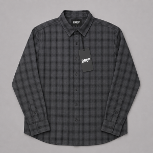 Men's Cotton Plaid Long Sleeve Casual Shirt Lightweight Button Down Checked Overshirt Breathable Fashion Woven Top In Bangladesh