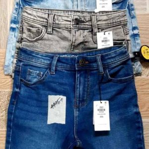 Denim Co boys’ stretch denim shorts, original product photo