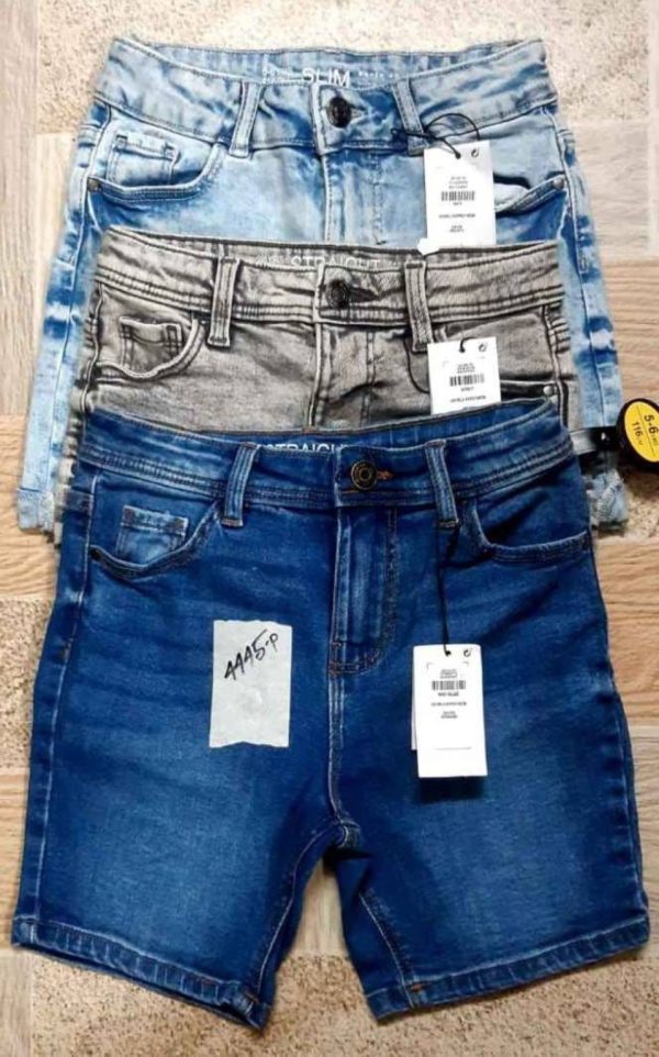 Denim Co boys’ stretch denim shorts, original product photo