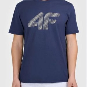 4F men's printed crew neck T-shirt, stock lot, original product photo