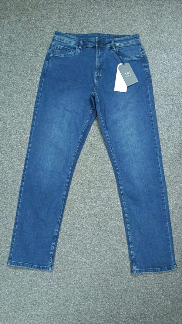 TPJ men's stretch straight-leg long pants, full view