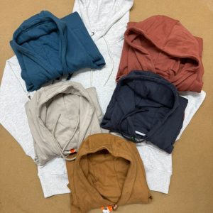 Decathlon men's pullover hoodies in five assorted colors